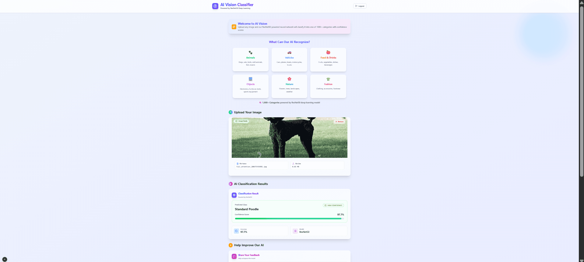 AI Vision Classifier